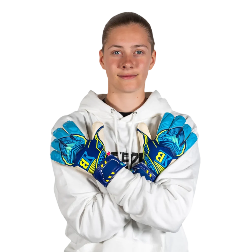 gants gardien atik bleu bkeeper