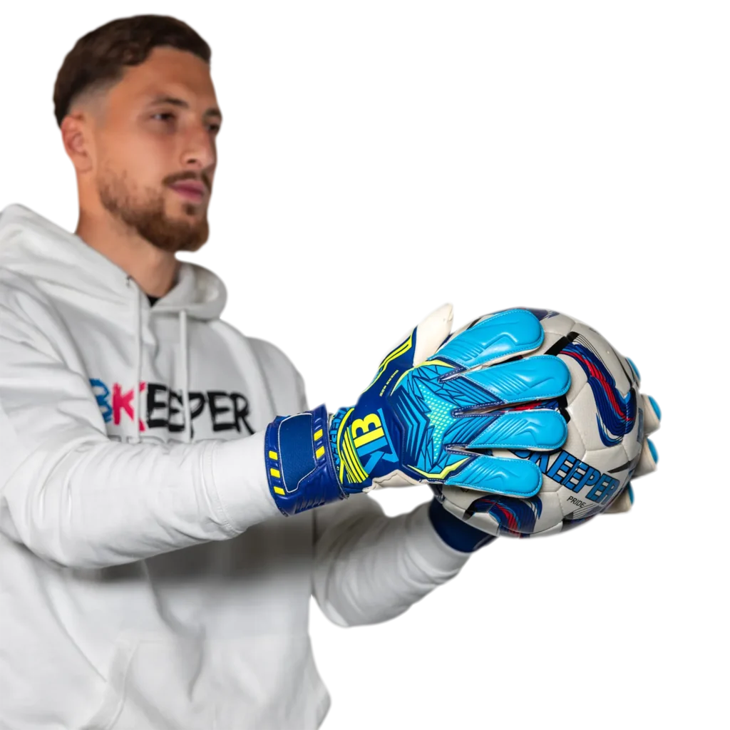 gants gardien atik bleu bkeeper