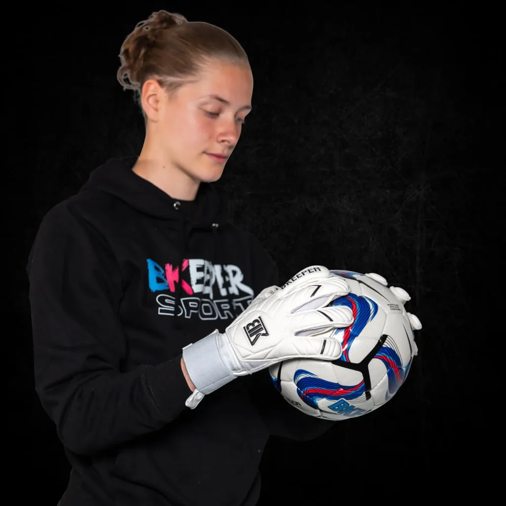 Hydra White goalkeeper gloves 3